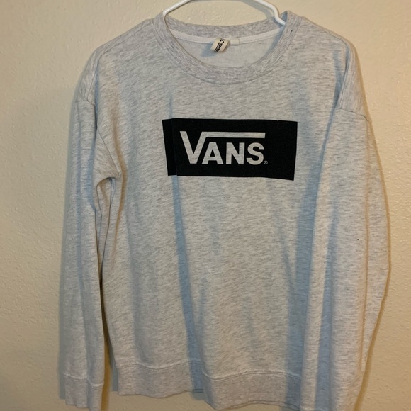 Vans Sweaters - VANS heather grey sweatshirt